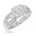 1.90 ct TW Round Diamond Engagement Ring in 14 kt Split Shank Mount